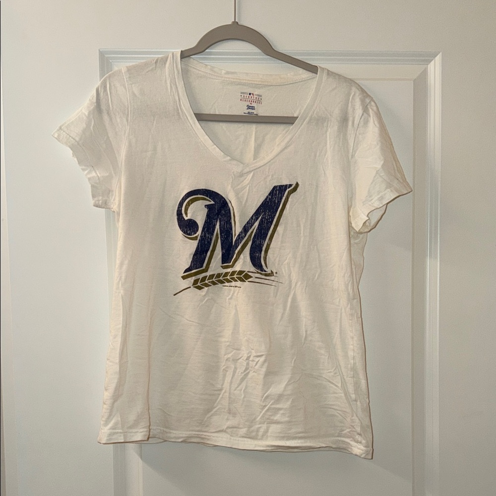 Milwaukee Brewers White T-Shirt